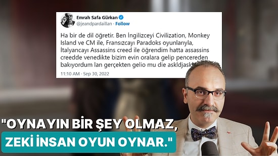 Ünlü Tarihçi Emrah Safa Gürkan Oynarken Aynı Zamanda Öğreten Favori Oyunlarını Paylaştı