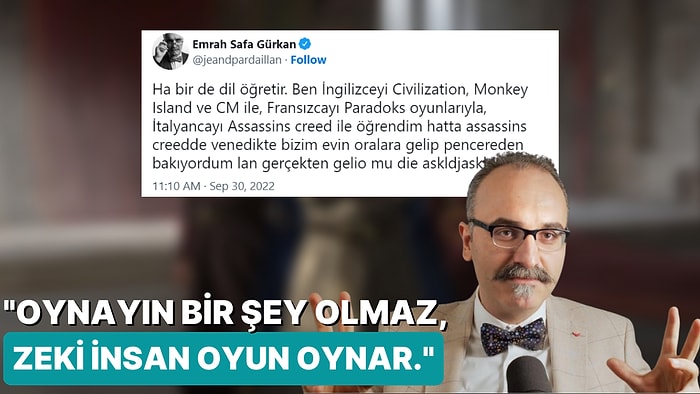 Ünlü Tarihçi Emrah Safa Gürkan Oynarken Aynı Zamanda Öğreten Favori Oyunlarını Paylaştı