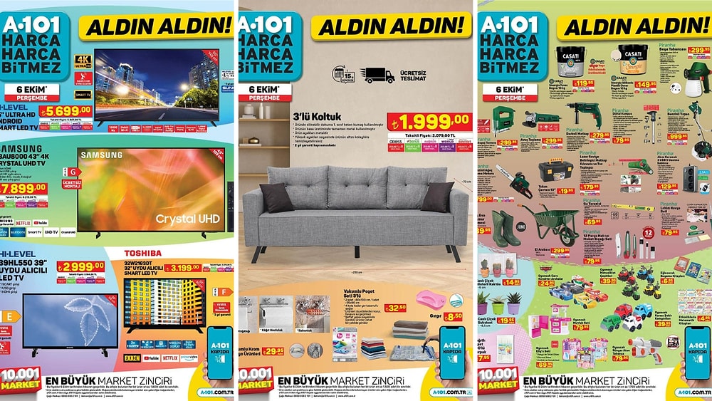 6 Ekim 2022 A101 Aldın Aldın Kataloğu