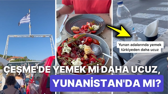 Bir Öğün Yemek İçin Çeşme'den Günübirlik Yunanistan'a Giden TikTok Kullanıcısının Ödediği Hesabı Görmelisiniz