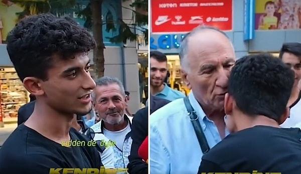O AKP destekçisini ise 70 yaşındaki başka bir vatandaş yalanladı. Destekçi sokak röportajından kaçtı...