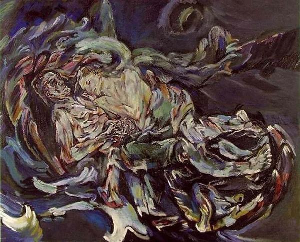 10. Avusturyalı dışavurumcu sanatçı Oskar Kokoschka'ın eseri Rüzgarın Gelini, Viyanalı sanatçı ve sevgilisi Alma Mahler'i tasvir ediyor.