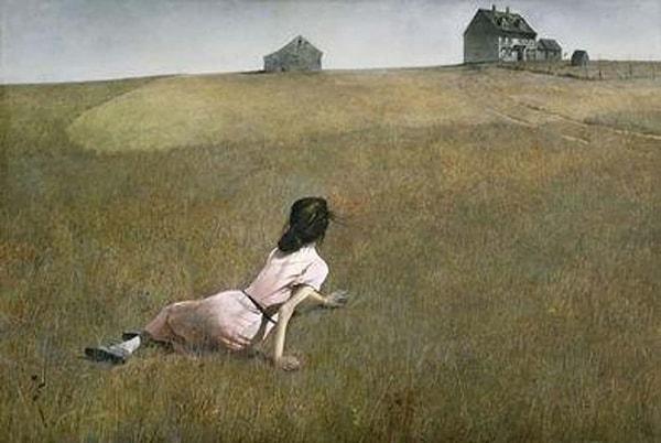 1. Andrew Wyeth'in 1948'de resmettiği Christina'nın Dünyası adlı tablodaki kadın aslında oturmuyor.