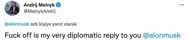 Diplomattan Musk'a 'S*ktir git' karşılığı...