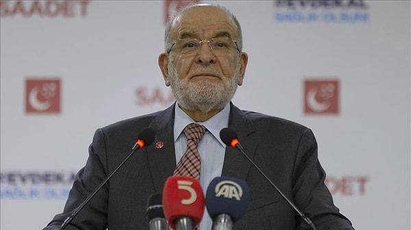 Saadet Partisi Genel Başkanı Karamollaoğlu: "Kıymetli buluyor ve destekliyoruz"