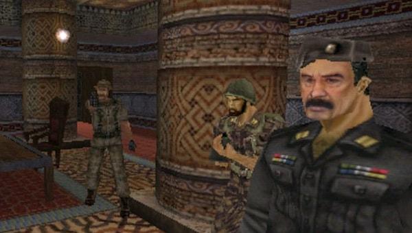 8. Eli kanlı terörist Saddam Hüseyin de oyun dünyasında gördüğümüz kişilerden.