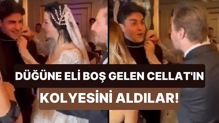 Düğüne Eli Boş Gelen TikToker Cellat'ın Boynundaki Altın Kolyeyi Alan Merve Boluğur-Mert Aydın Çifti