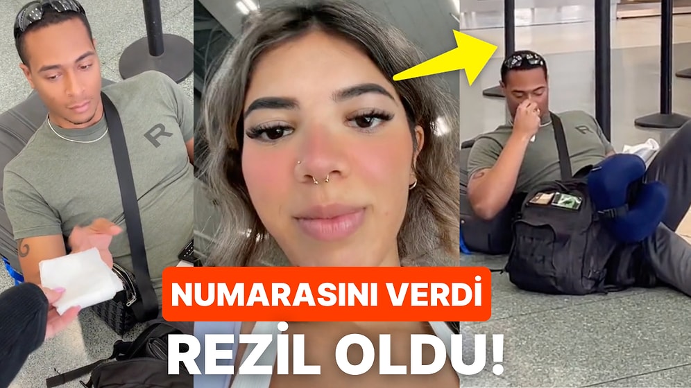 Gördüğü Yakışıklı Bir Adama Üstünde Kendi Numarasının Yazılı Olduğu Peçeteyi Uzatan Kadının Rezil Olduğu Anlar