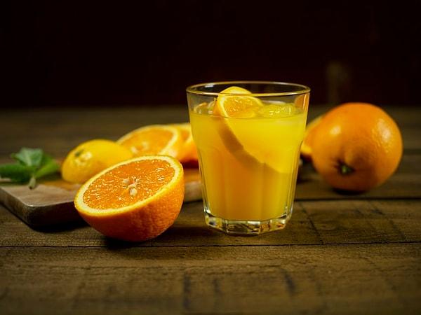 6. Portakal suyu için.