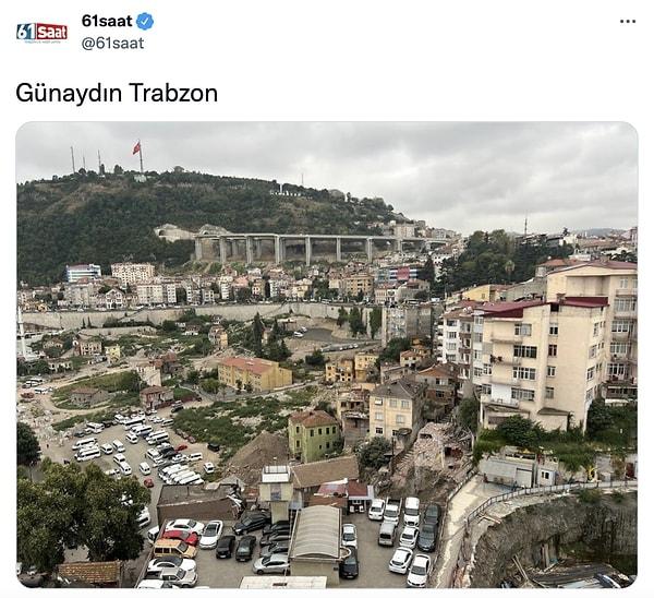 Ancak, Trabzon'un yerel haber sitesinin Twitter hesabından 'Günaydın' paylaşımı yaparken tercih ettiği kırsal görsel herkesi şaşırttı.