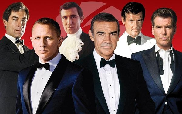 Hayali bir İngiliz ajan olan 'James Bond' karakteri dünyaca ünlü 6 yıldız tarafından canlandırılmıştı.