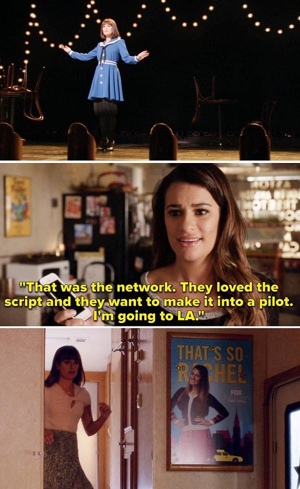 16. Glee'de Rachel'ın bir TV şovunda rol almak için Funny Girl'de oynama hayalinden vazgeçmeye karar vermesi...