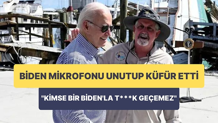 ABD Başkanı Joe Biden, Mikrofonun Açık Olduğunu Unutunca Küfürlü Konuştu