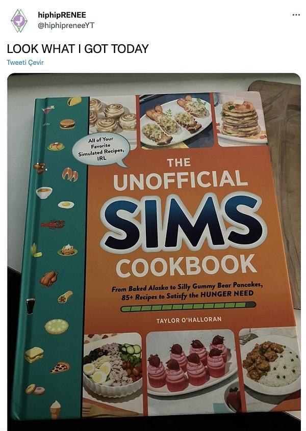 1. Sims yemek kitabı mı? Nerede lütfen söyleyin!