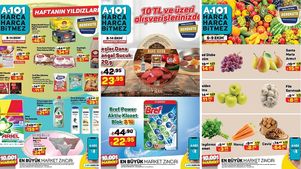 8 - 14 Ekim 2022 A101 Haftanın Yıldızları Kataloğu