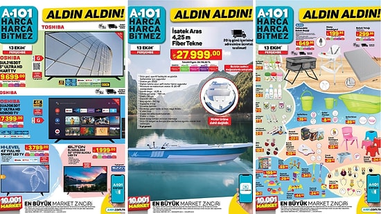 Yine Bir Tekne Var! 13 Ekim 2022 A101 Aldın Aldın Kataloğu