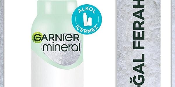3. Garnier Mineral Doğal Ferahlık Kadın Sprey Deodorant
