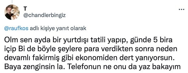 Olay maddi durumdan ziyade ürünlerin saçmalığı gibi ama...