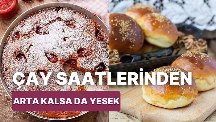 Çay Saatlerinden Arta Kalsa da Doya Doya Yiyeceğiniz Bayatlamayan Kek, Poğaça ve Kurabiye Tarifleri