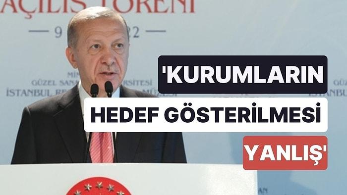 Cumhurbaşkanı Erdoğan'dan Onur Şener Açıklaması: 'Kamu Kurumlarının Hedef Gösterilmesi Yanlış'