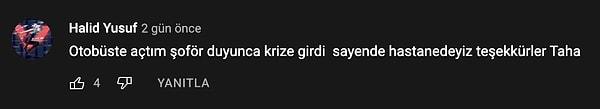 Şarkıyı dinleyenler de Taha Duymaz'ın YouTube'da yayınlanan klibini yorum yapmadan geçemedi... Yapılan yorumlar ise güldürdü.