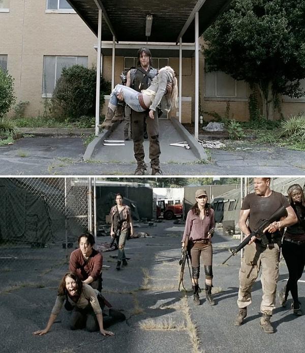 7. The Walking Dead'de, Rick, Daryl, Glenn, Maggie ve ekibin geri kalanı sonunda onu bulduktan birkaç dakika sonra Beth'in trajik bir şekilde öldürülmesi...
