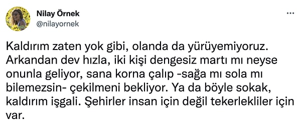 Bazı sosyal medya kullanıcıları, elektrikli scooterların kaldırılması ve yasaklanmasını desteklerken;