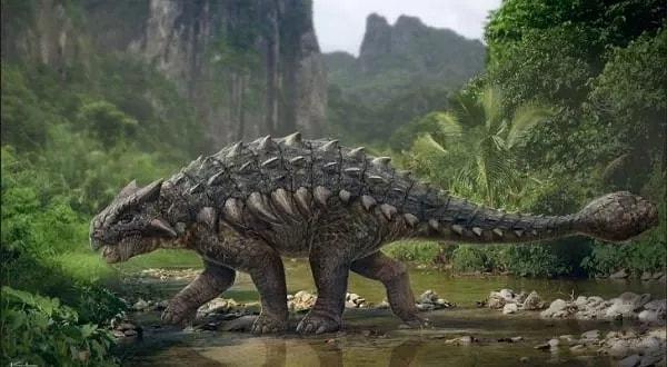 24. Ankylosaurus magniventris, yırtıcıları savuşturmak için kullandığı sopaya benzer devasa bir kuyruğa sahipti.