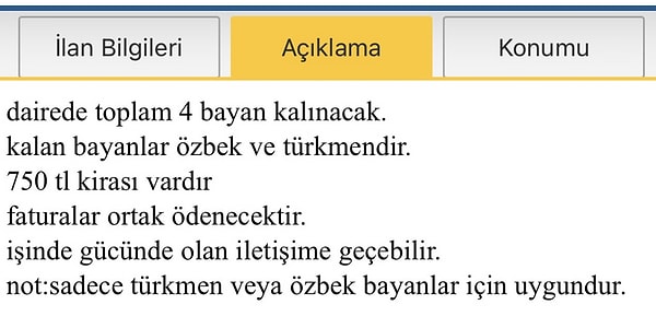 İlanın Türkiye'de yayınlanması dışında herhangi bir problem yok.