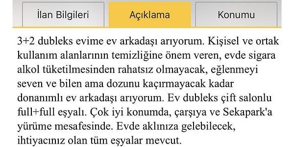 "Dozunu kaçırmadan eğlenmesini bilen 'donanımlı' ev arkadaşı" mı?