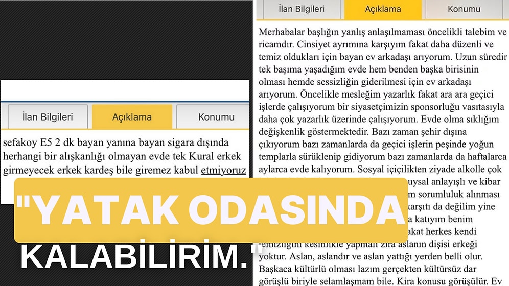 Yabancı Dilini Geliştirebilirsin Ama Balkonda Uyursan: Türkiye'de Yayınlanan En İlginç Ev Arkadaşı İlanları