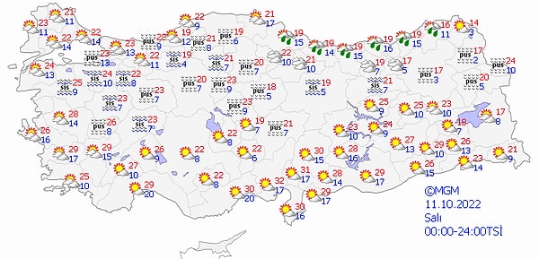 11 Ekim Salı Hava Nasıl Olacak?