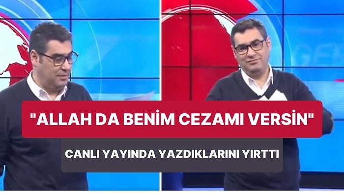 Enver Aysever, Mehmet Ali Çelebi İçin Yazdığı 'Genelkurmay Başkanı Olsun' Yazısını Canlı Yayında Yırttı