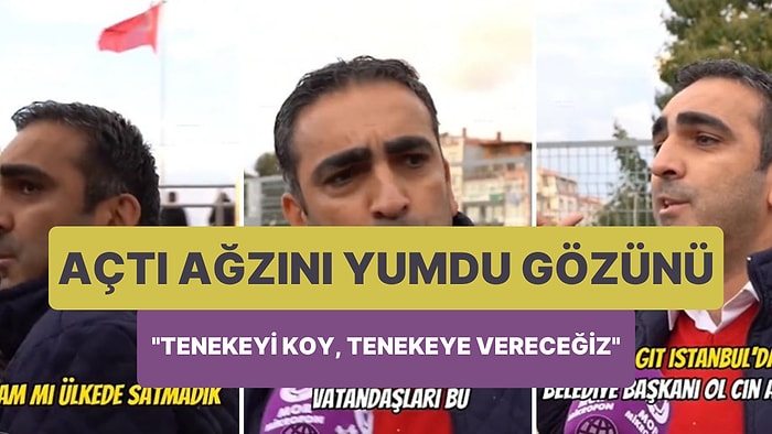 Sokak Röportajında Açtı Ağzını Yumdu Gözünü: 'Tenekeyi Koy, Tenekeye Vereceğiz'