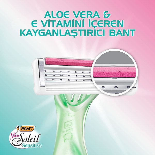 15. BIC Miss Soleil Sensitive 3'lü Kadın Tıraş Bıçağı