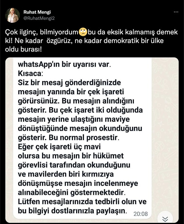 İşte Ruhat Mengi'nin gerçekliğine inanıp Twitter'da paylaştığı o inanılmaz olay!