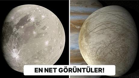 Jüpiter'in Uydularından Olan Europa ve Ganymede'nin Dünya'dan Yakalanan En Net Görüntüleri Yayınlandı