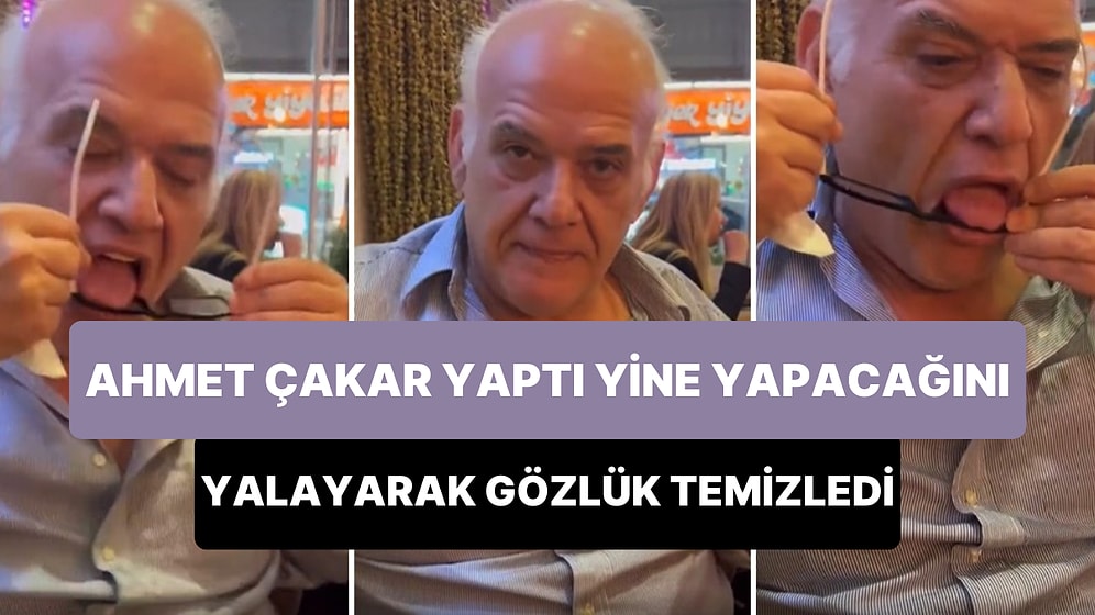 Ertem Şener, 'Gözlük Nasıl Temizlenir?' Diye Sordu: Ahmet Çakar, Sinan Engin'in Gözlüğünü Yalayarak Temizledi