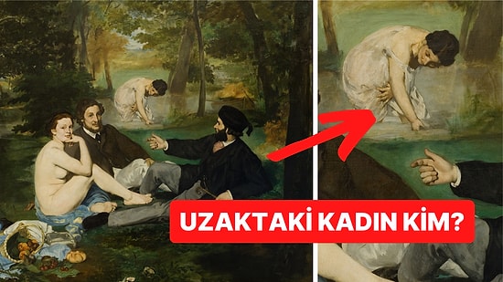 Çıplak Kadın ve İki Adam Figürüyle Ressam Manet'nin Zengin Sınıfa Rest Çektiği Tablo: Kırda Öğle Yemeği