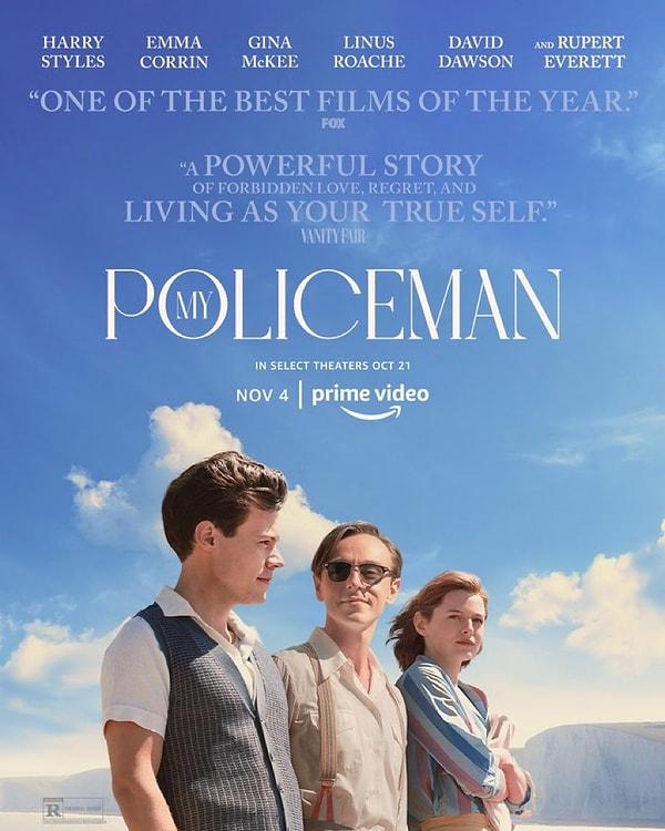 12. Başrollerini Harry Styles, Emma Corrin ve David Dawson'ın paylaştığı My Policeman'den yeni bir afiş yayımlandı.