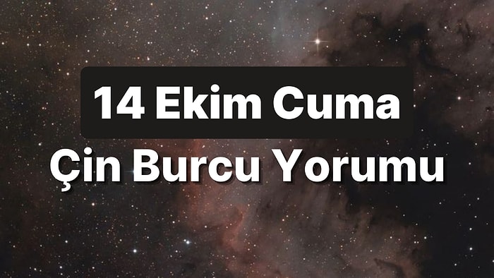 14 Ekim Cuma Çin Burcuna Göre Günün Nasıl Geçecek?