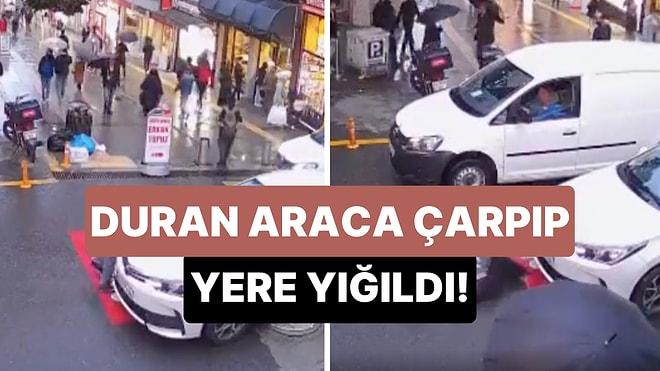 Giresun'da İlginç Kaza: Yaya, Duran Aracın Üzerine Kendini Atıp Sonra da Yere Yığıldı