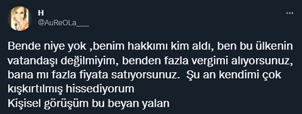 Hakkını arayanlar oldu.