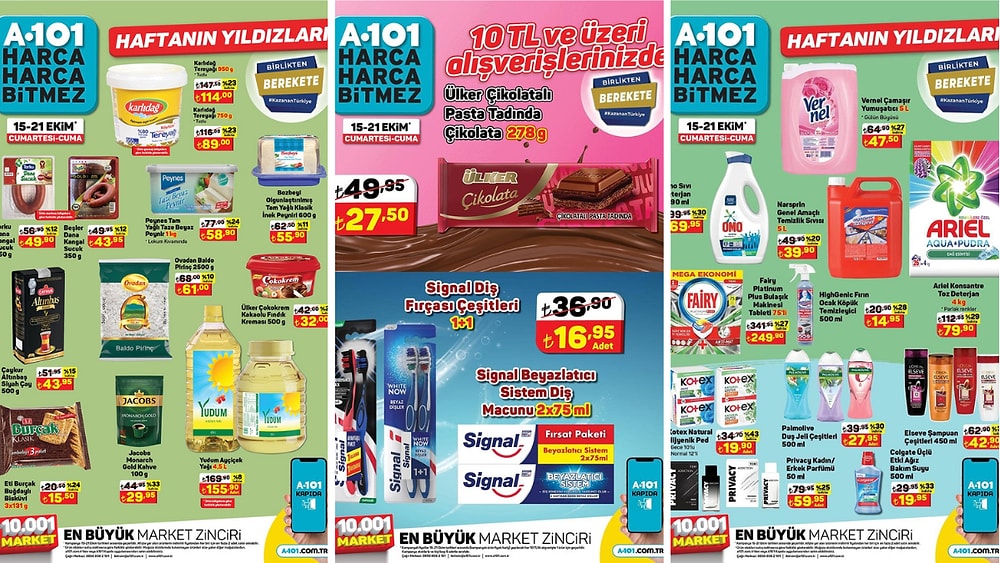 15 - 21 Ekim 2022 A101 Haftanın Yıldızları Kataloğu