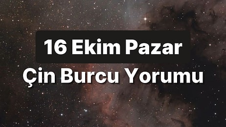 16 Ekim Pazar Çin Burcuna Göre Günün Nasıl Geçecek?