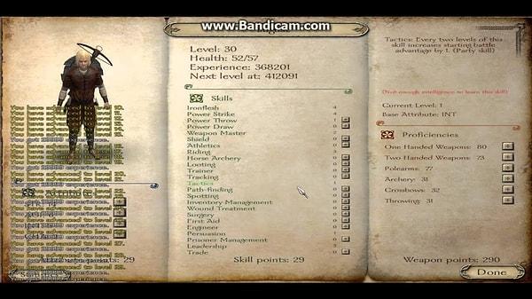7. CTRL + X - Mount and Blade: Warband