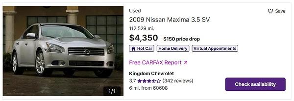 Arabayı satmıştık orda da bir araba alalım. Aynı arabadan model de yükseltelim dersek 4 bin 35 dolar!