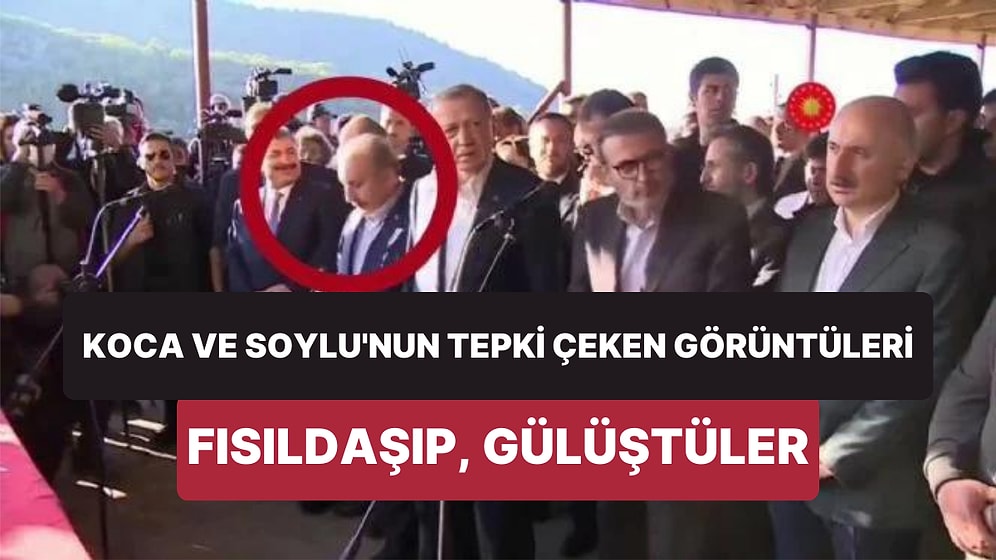 Fahrettin Koca ve Süleyman Soylu'nun Maden İşçisi Cenazesinde Fısıldaşıp Gülüşmesi Tepki Çekti