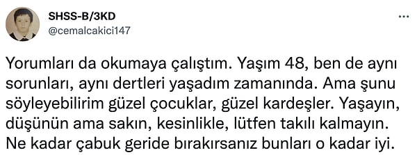 6. Biz aşk meşk işlerine bir günde küsmedik.