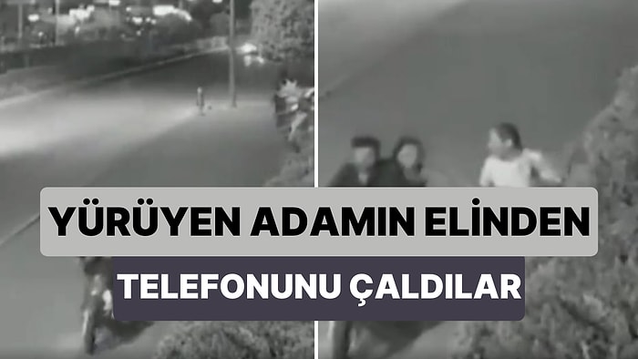 Adana'da Kaldırımda Yürüyen Adamın Elindeki Telefonu Çaldılar